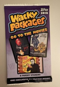 2018 TOPPS WACKY PACKAGES Go To The Movies #ed Silver/Red/Gold/Auto HOT PACK