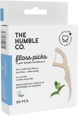 Humble Brush Humble Zahnseide Plektren neuwertig 50 Stck. 2er-Pack