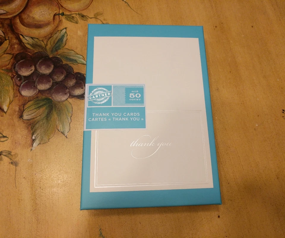 Gartner Studios 61505 Pearl Ivory Thank You Cards 50ct.