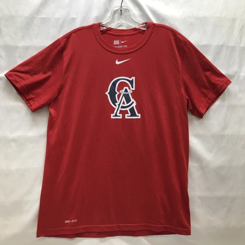 Nike Dri-Fit California Angels Baseball Tee Cooperstown Collection Men’s M * Cover