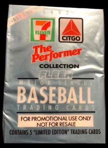 1992 Fleer The Performer Collection Baseball Single Pack 7-Eleven 1st Edition - Picture 1 of 2