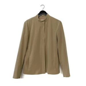 Max Mara 'S Zip Up Nylon Jacket Size IT 44 US 10 Beige - Picture 1 of 9