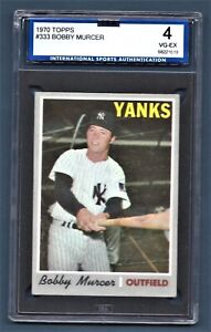1970 Topps Bobby Murcer Yankees #333 ISA 4 #68221619