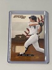 2001 Donruss Studio Leather And Lumber Magglio Ordonez Bat Relic 