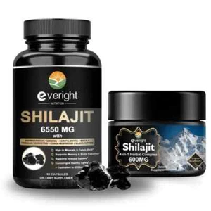Himalayan Shilajit Resin Twin Pack With Ashwaganda & More! - Picture 1 of 14