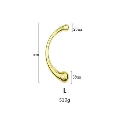 Stainless Steel G Spot Double Massage Stick Metal Anal Plug Dildo PSpot Sex Toy - Image 1 of 4