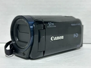Canon Vixia HF R600 HD CMOS 32x Optical Zoom Black Compact Digital Camcorder - Picture 1 of 19