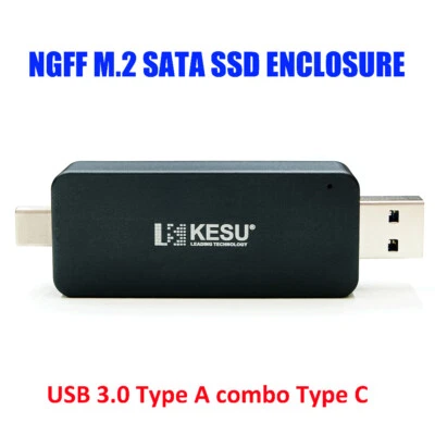 Type C USB 3.1 + USB 3.0 NGFF M.2 SATA SSD gehäuse 6Gb/s msata Adapter 2242