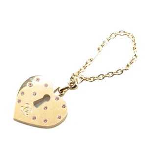 CHANEL Herz COCO Mark Strass Schlüsselanhänger Taschenanhänger Damen 【Gebraucht】 - Bild 1 von 5
