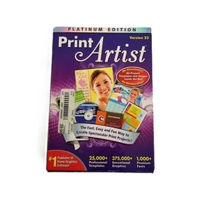 Print Artist Platinum Edition V23 Software Sealed Windows 7 Vista XP Nova - Picture 1 of 5