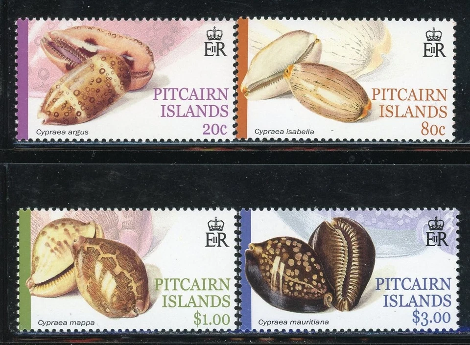 PITCAIRN ISLANDS 548-51 SG609-12 MNH 2001 Cowrie Shells set of 4 CV$8 - Image 1 of 1