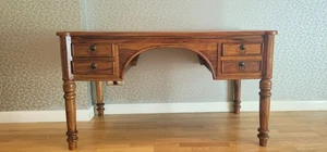 vidaXL USED Solid acacia wood desk with drawers - Picture 1 of 6