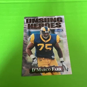 Fleer Tradition Unsung Heroes 1999 D'Marco Farr #24UH - Imagen 1 de 3