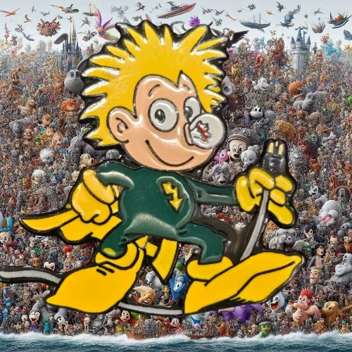 Sammler Pin - Comic Figuren - "Blitzmerker" - Bild 1 von 1