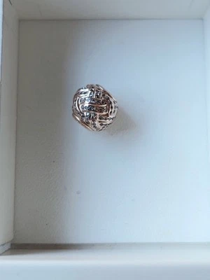 Genuine Pandora Essence Rose Gold Plated Affection Charm 786303CZ Rare Retired - image 1 of 2