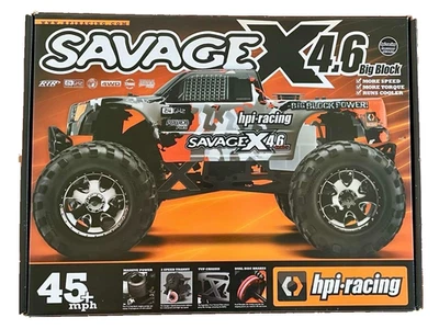 NIB UNUSED HPI Racing 1/8 Savage X 4.6 Big Block 4x4 Nitro Rc Monster Truck - Image 1 of 4