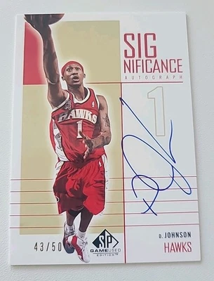 2002-03 SP Game Used Edition - Significance DerMarr Johnson #DJ Gold /50 (AU) - Image 1 of 3