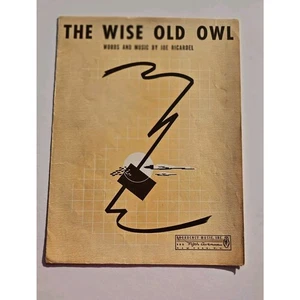 1940 Weise alte Eule Vintage Noten Joe Richardel - Bild 1 von 7