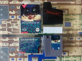 NES Nintendo Raid on Bungeling Bay CIB 5 Screw Hangtab HT Unpunched TESTED