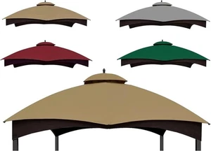 Replacement Top for Lowe's Allen Roth 10X12 Gazebo Model #GF-12S004B Khaki - Picture 1 of 7