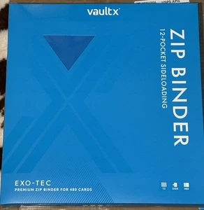 VaultX Raccoglitore Zip Exo-Tec 12 Tasche - Blu Neon Nuovo - Foto 1 di 2