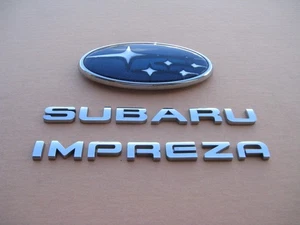 08 09 10 11 12 13 14 SUBARU IMPREZA SEDAN REAR EMBLEM LOGO BADGE SIGN SET A47177 - Picture 1 of 9