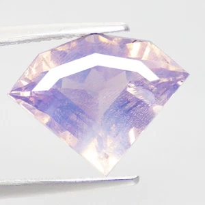 4.35 Ct Dazzling Fancy Kite (14 x 10 mm) Natural Lavender Amethyst From Bolivia - Picture 1 of 7