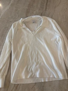 Suéter para mujer Calvin Klein blanco cuello en V XL - Imagen 1 de 6