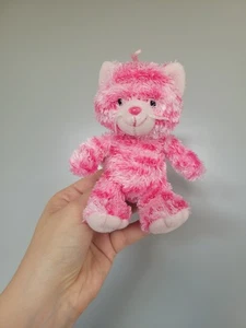 Aurora Milly Gatto Rosa Tabby Gattino Portachiavi Borsa Morbido Charm Peluche Giocattolo Piccolo 4" - Foto 1 di 4