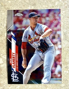 2020 Topps Chrome Jack Flaherty Refractor #135 Cardinals - Picture 1 of 2