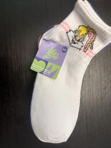 Looney Tunes Lola Bunny Socks 8 Pair Shoe Size 4-10 - Picture 1 of 3