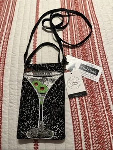Bamboo Trading Co Umhängetasche Noveity Martini Cocktail Handy/Karten - Bild 1 von 4