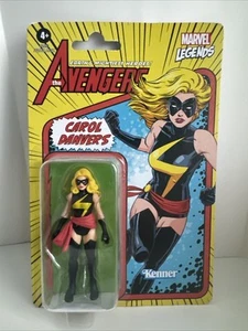 NEW Marvel Legends Retro CAROL DANVERS Action Figure 3.75" Avenger Hasbro Kenner - Picture 1 of 2