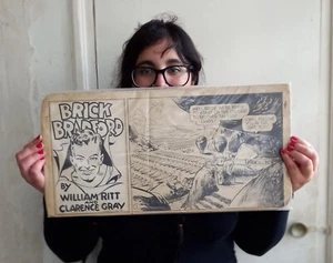Arte de tiras cómicas grandes. Ladrillo Bradford. Ciencia ficción. Edad de Oro. - Imagen 1 de 4