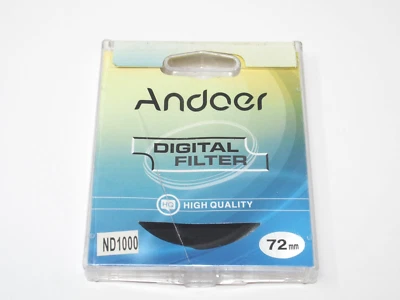 Andoer 72mm Neutral Density ND1000 Filter - Image 1 of 3