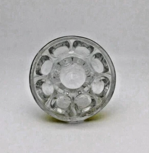 Vintage Clear Glass Flower Frog 9 holes - Picture 1 of 3