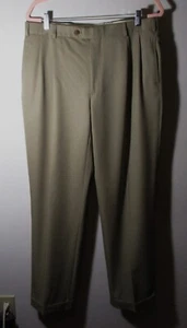 Men's BROOKS BROTHERS 100% Wool "Madison Pleated Dress Pants Size 35X32 NWOT - Picture 1 of 5
