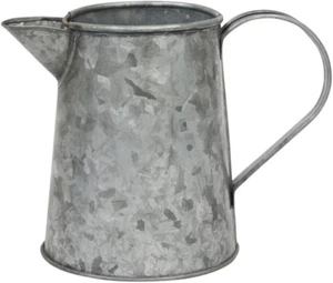 SB-5918A Small Country Rustic Galvanized Metal Pitcher with Handle, 5 Inch - Picture 1 of 4