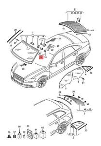 Genuine Sensor For Rain And Light Recognition AUDI 8K0955559C - Picture 1 of 1