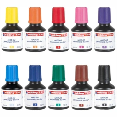 EDDING Nachfülltinte T25 30ml für edding Permanentmarker [Farbe wählbar] - Bild 1 von 2