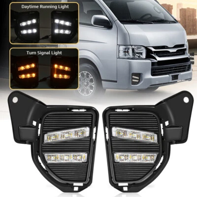 Luces antiniebla LED DRL para Toyota Hiace 2014-2018 con cierre giratorio Foto 1 de 4