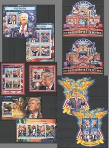 KS 2016 45TH PRESIDENT OF USA DONALD TRUMP TRIUMPHS ! 5KB+5BL MNH - Imagen 1 de 2