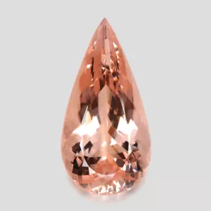 28,31 quilates DELICIOSO CORTE DE PERA ALARGADO MORGANITA MELOCOTÓN ROSA NATURAL - Imagen 1 de 1