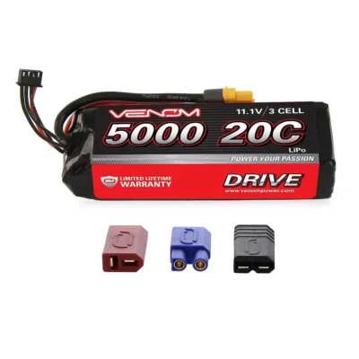 venom 1582 LiPo 3S 11.1V 5000mAh 20C Uni Plug System - Image 1 of 3