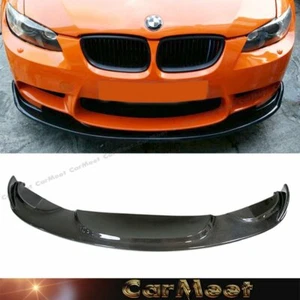 Carbon Fiber Pattern Front Lip HM Look For 08-13 E90 E92 E93 M3 Factory Bumper - Bild 1 von 3