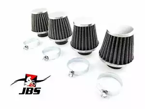 KAWASAKI KZ1100D 82-83 JBS PERFORMANCE 54mm CHROME POD AIR FILTER CLEANER SET 4 - Picture 1 of 3