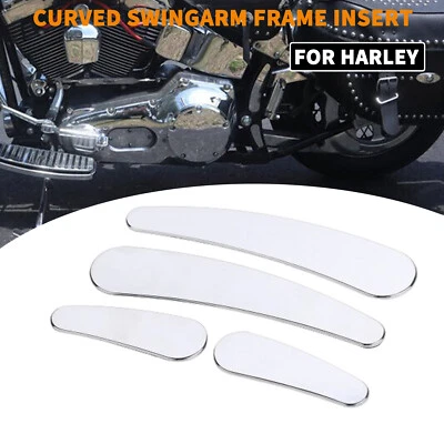 Braço oscilante curvo cromado inserção ajuste para Harley Heritage Softail EFI FLSTI - Imagem 1 de 4