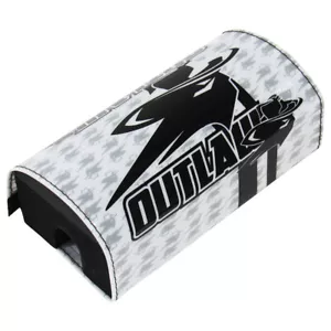 Outlaw Racing ORBP18W Handlebar Cushion Bar Pad 1-1/8 Inch White Motorcycle - Picture 1 of 7