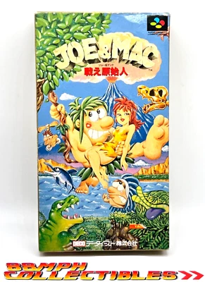 COMPLETE RARE MINT JOE & MAC Nintendo Super Famicom Japanese - Ships from 🇺🇸! - Image 1 of 4