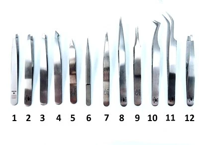 EZON Professional Stainless Steel Tweezers